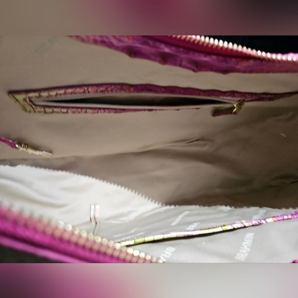 NWT BRAHMIN Bekka from Melbourne Collection Shoulder Bag in Rare Ombre Limeade - Picture 6 of 7